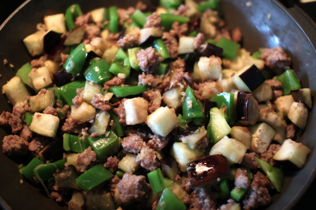 Eggplant Basil Noodles Recipe