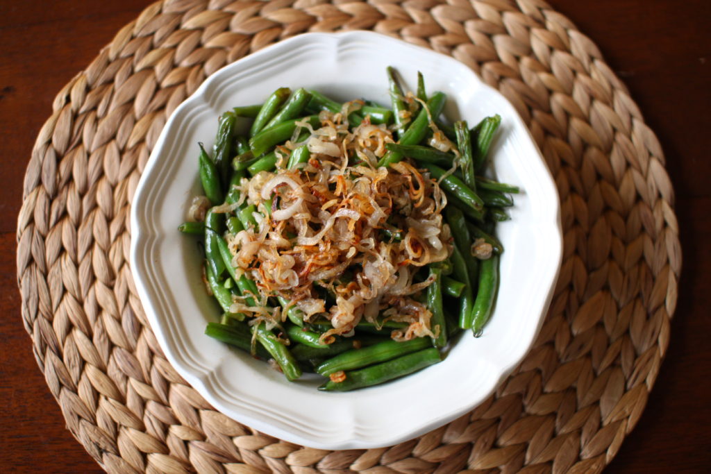 Green Beans with Caramelized Shallots Recipe