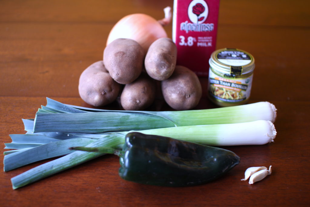 Potato Poblano Leek Soup Recipe