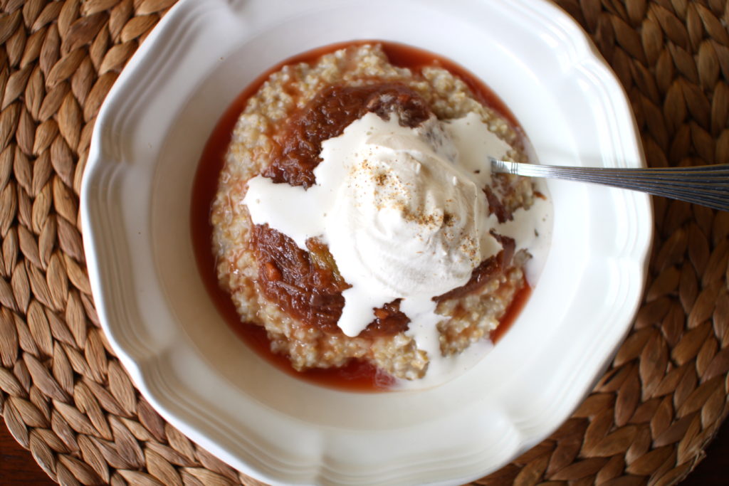 Rhubarb Oatmeal Recipe