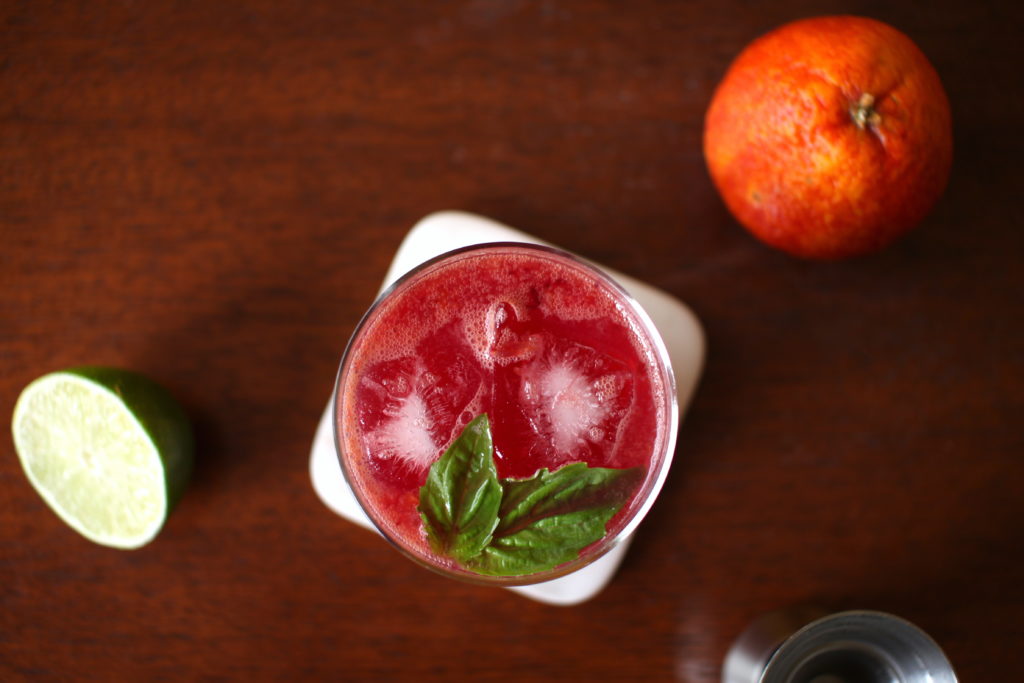 Blood Orange Gin and Tonic