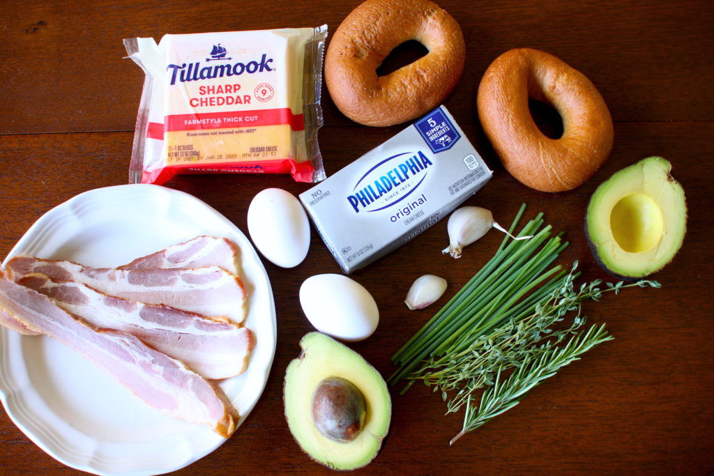 Breakfast Bagel Ingredients