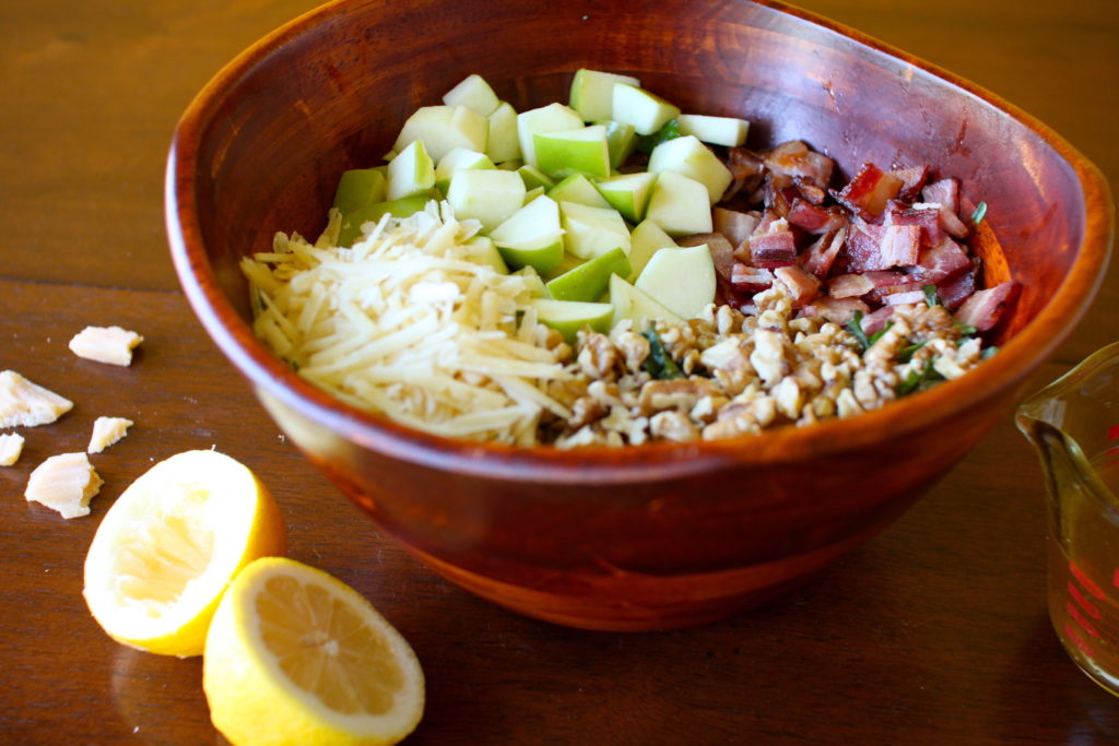 Bacon Apple Kale Salad