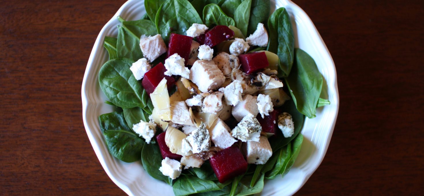 ABC Salad: Artichokes, Beets and Chèvre