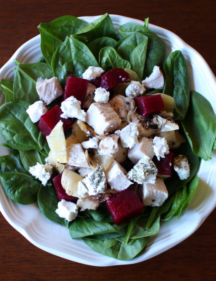 ABC Salad: Artichokes, Beets and Chèvre