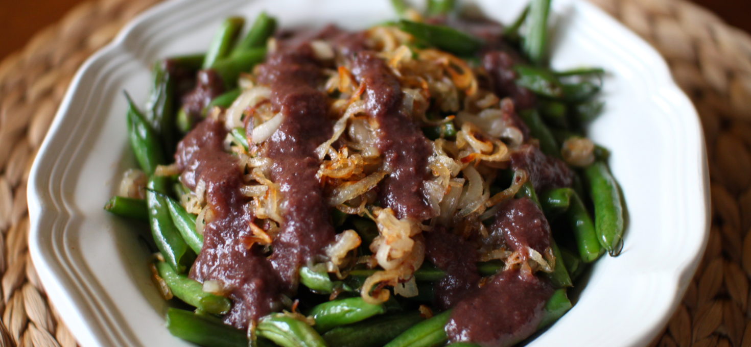 Green Beans with Caramelized Shallots