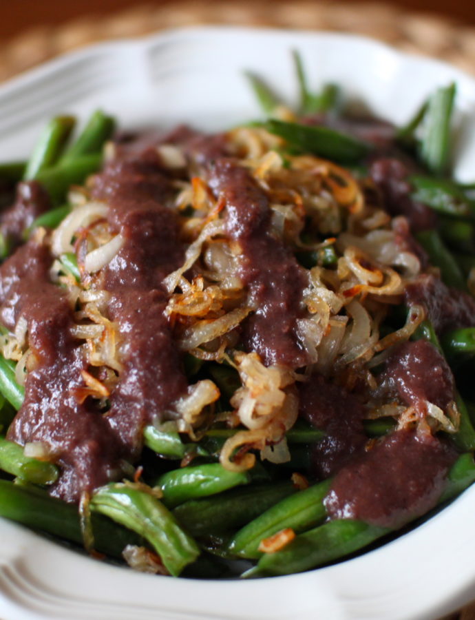 Green Beans with Caramelized Shallots