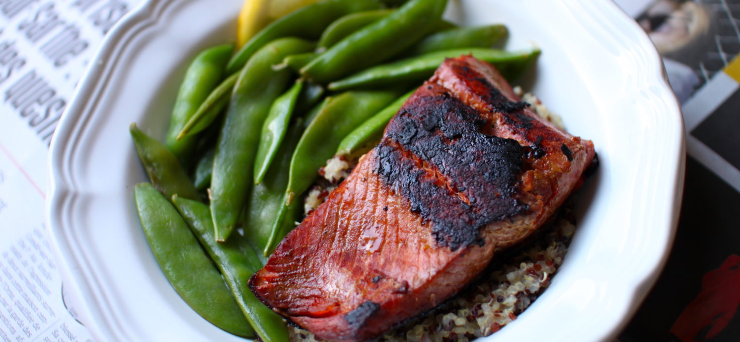 Pan-Seared Salmon with Coconut Quinoa