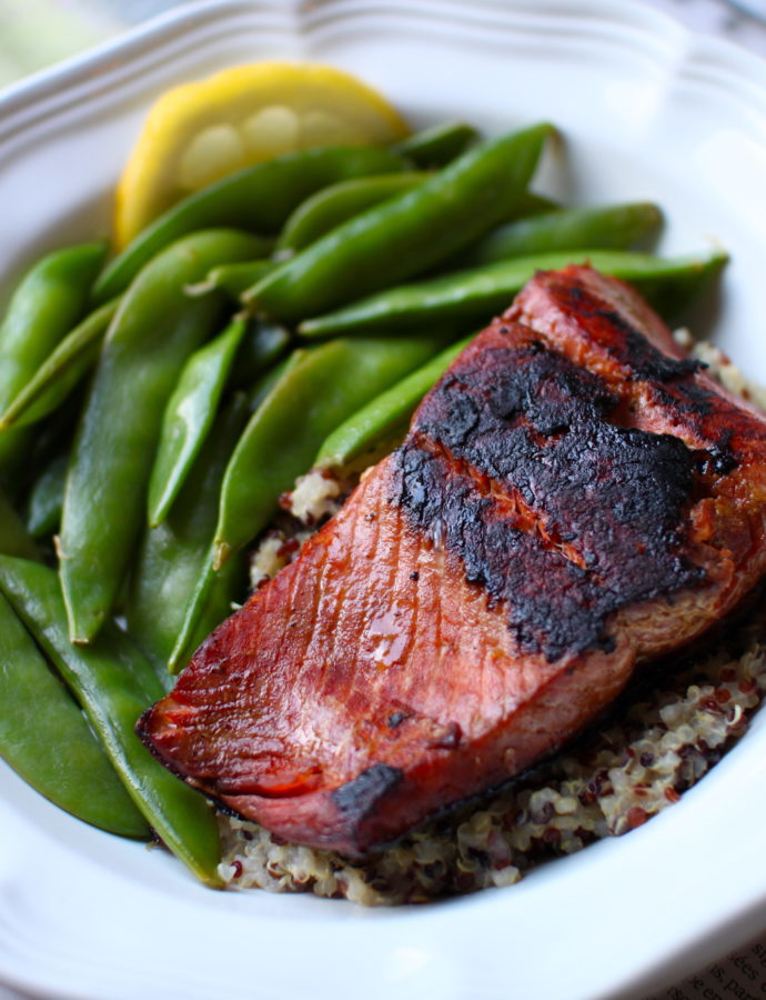 Pan-Seared Salmon with Coconut Quinoa