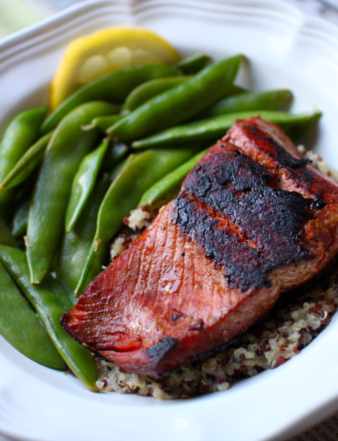 Pan-Seared Salmon with Coconut Quinoa