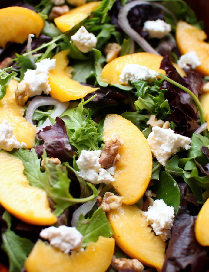 Balsamic Peach Salad