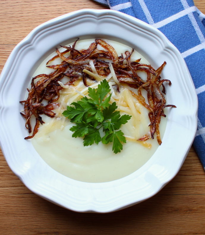 Roasted Garlic Potato Soup