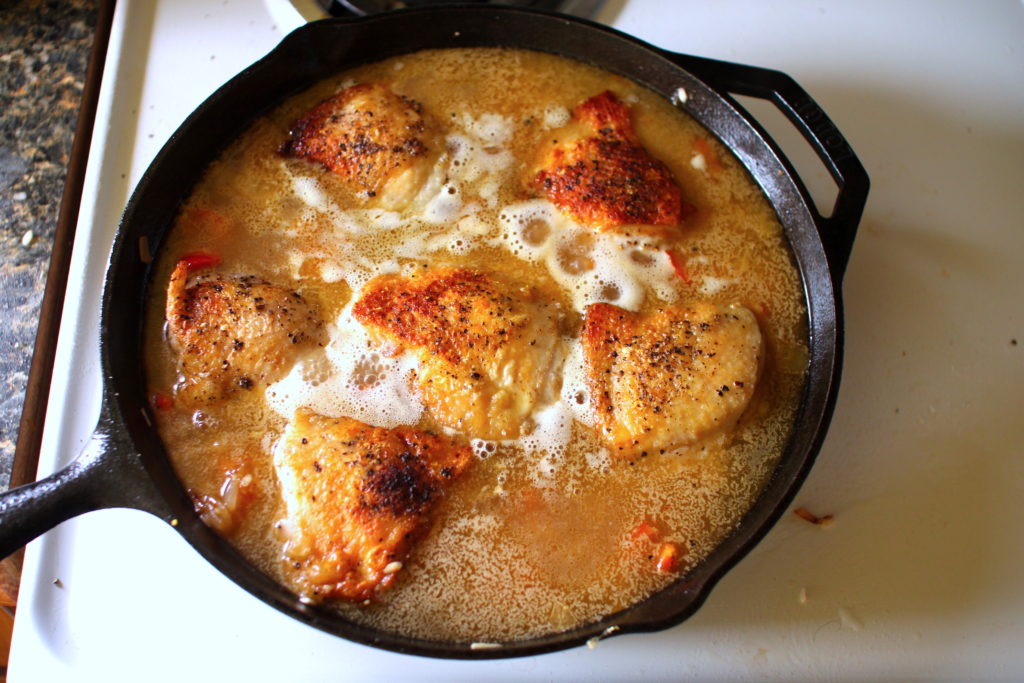 Brothy Chicken Thighs