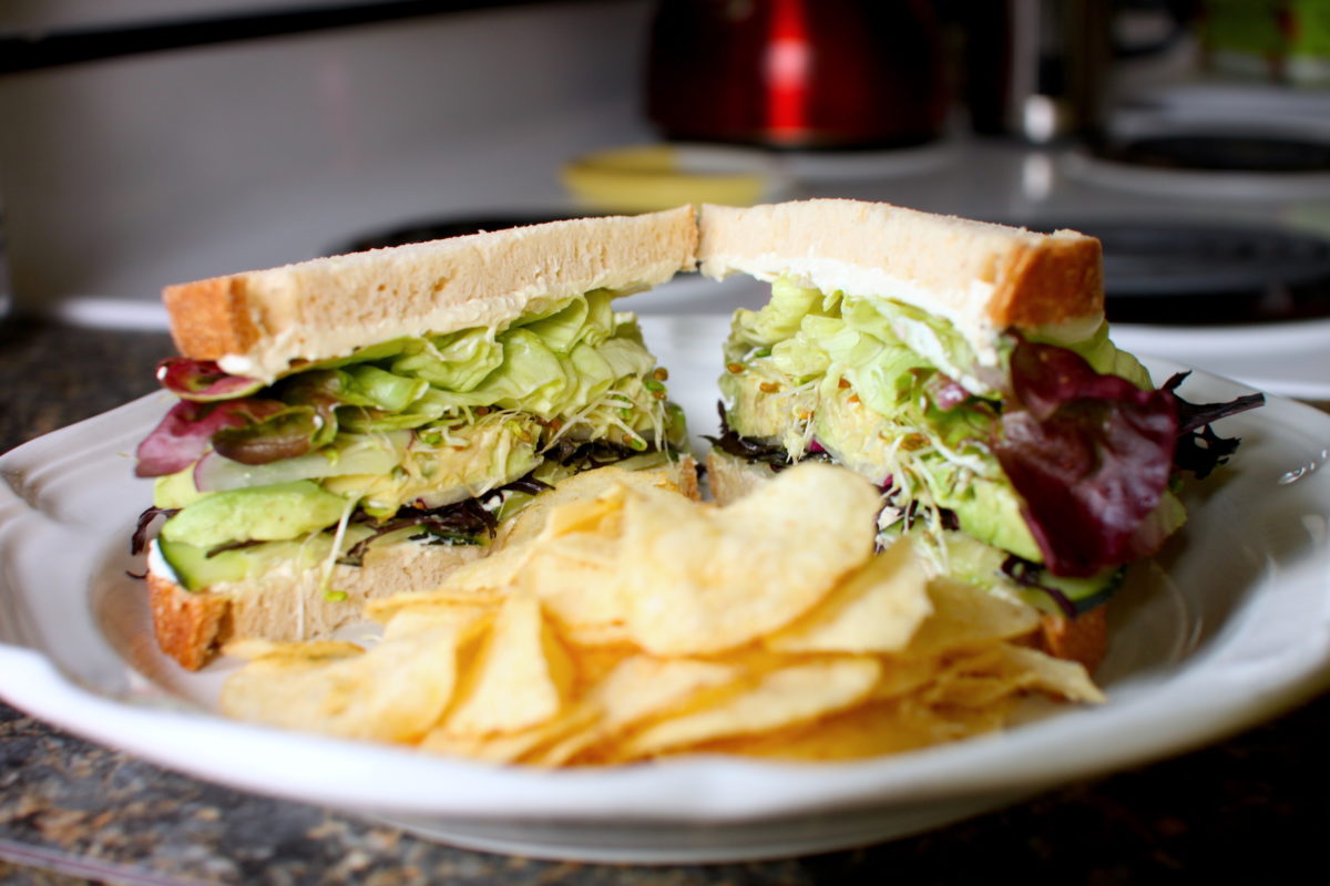 Veggie Sandwich with Miso Cream Cheese Recipe Immoderate Makings