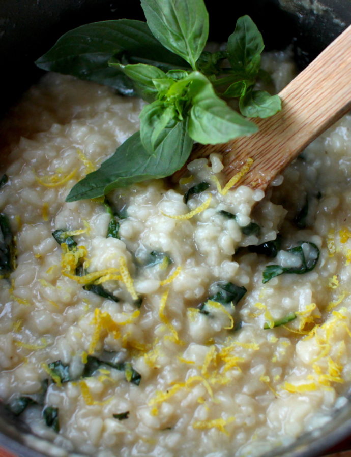 Lemon Basil Risotto