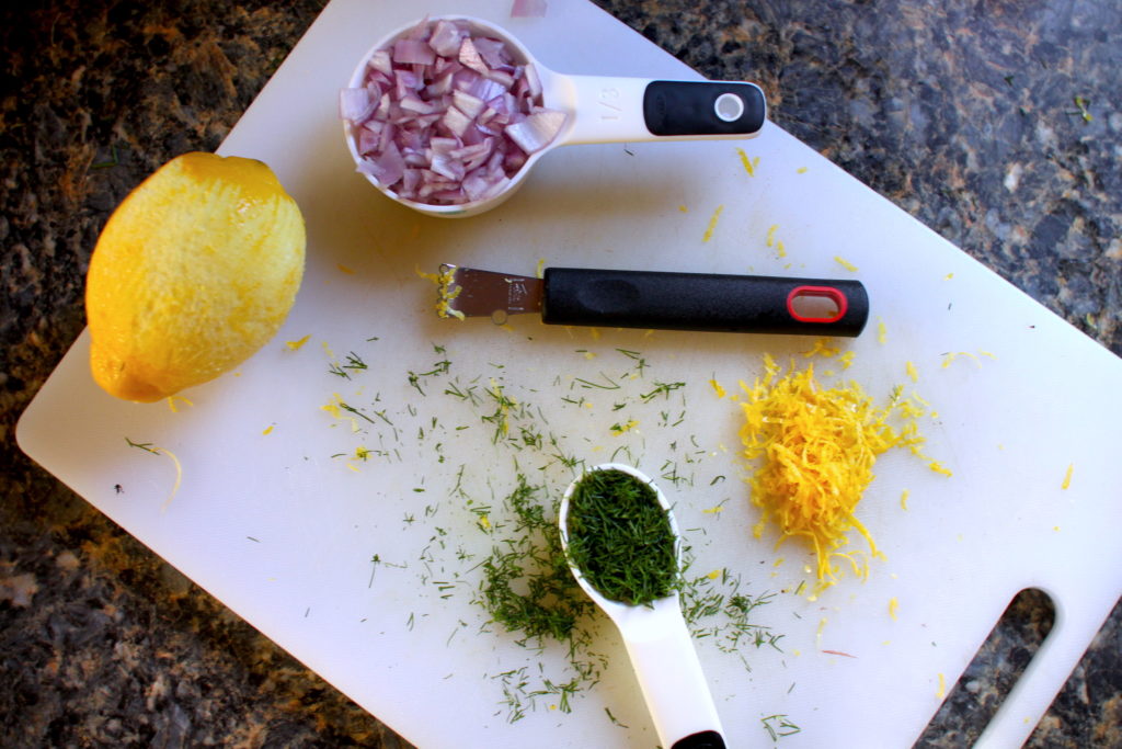 Bacon Shallot Potato Salad Aromatics