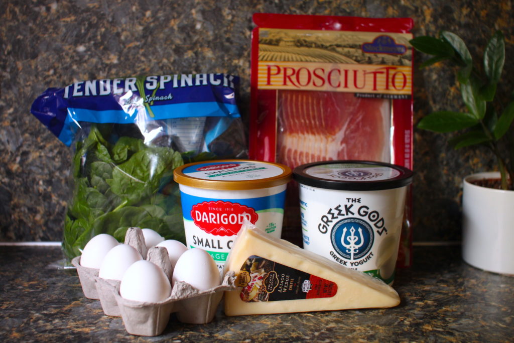 Cheesy Prosciutto Egg Bites ingredients