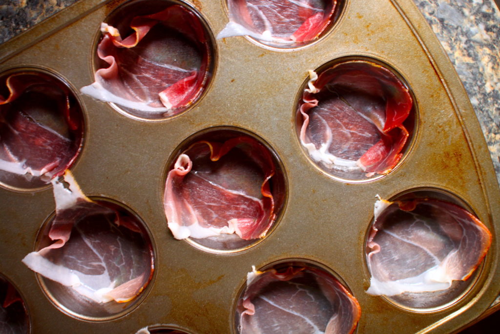 Prosciutto cups