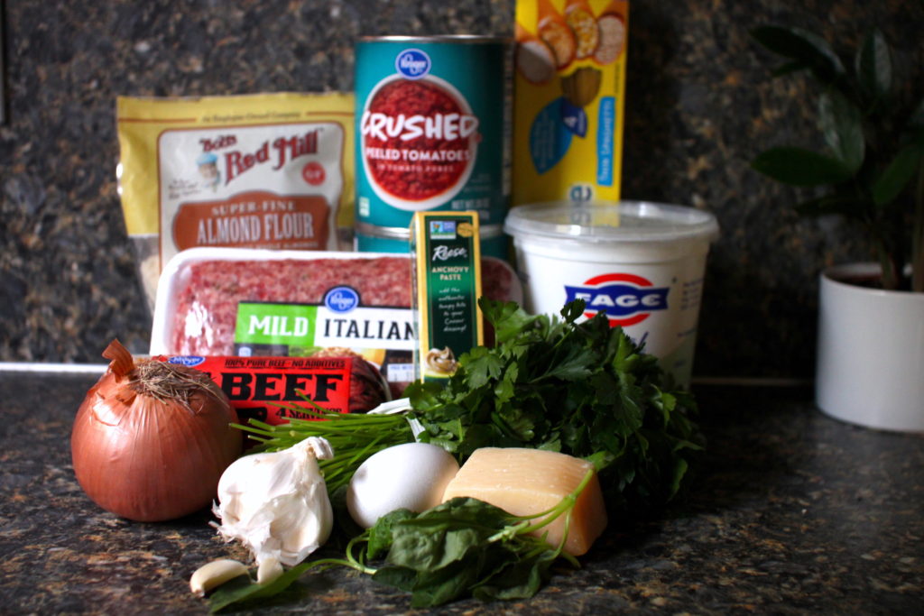 Gluten-Free Meatballs and Spaghetti ingredients