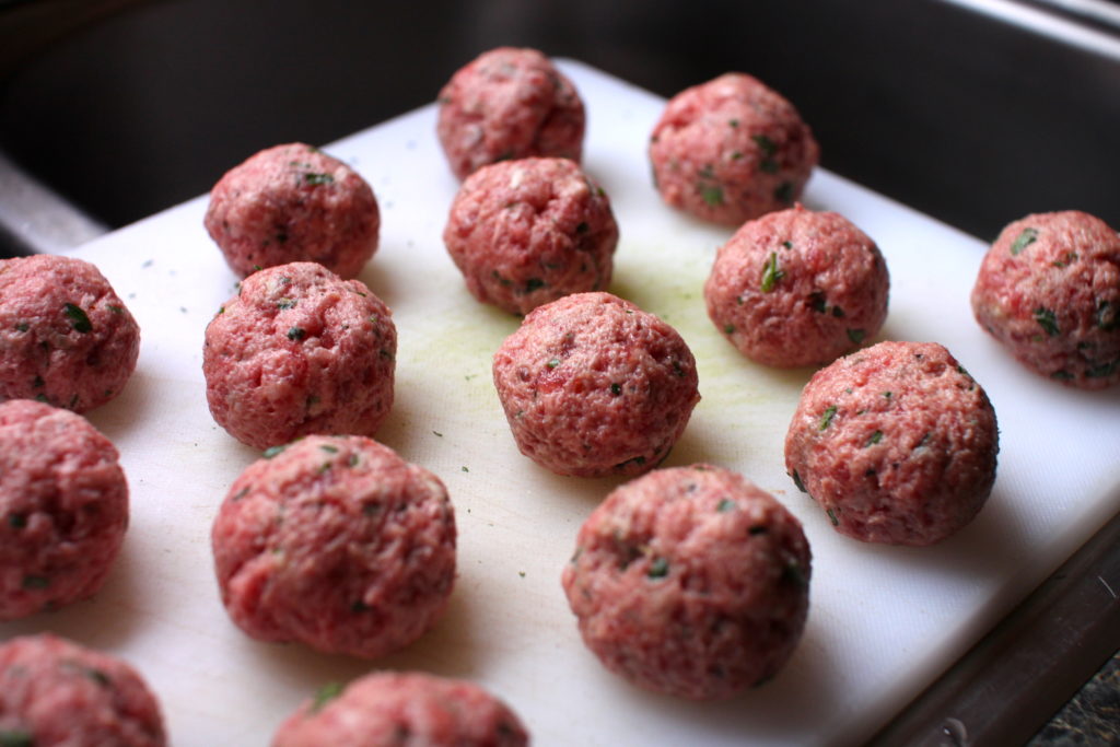 Gluten-Free Meatballs raw