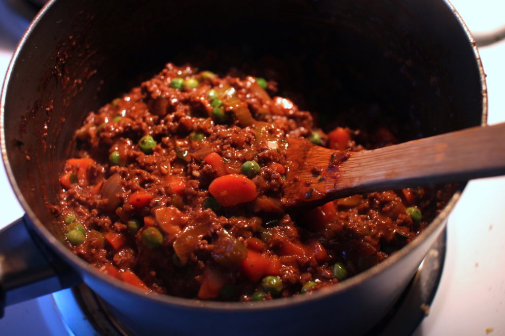 Photo of cottage pie filling