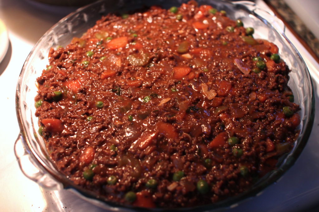 Photo of cottage pie filling