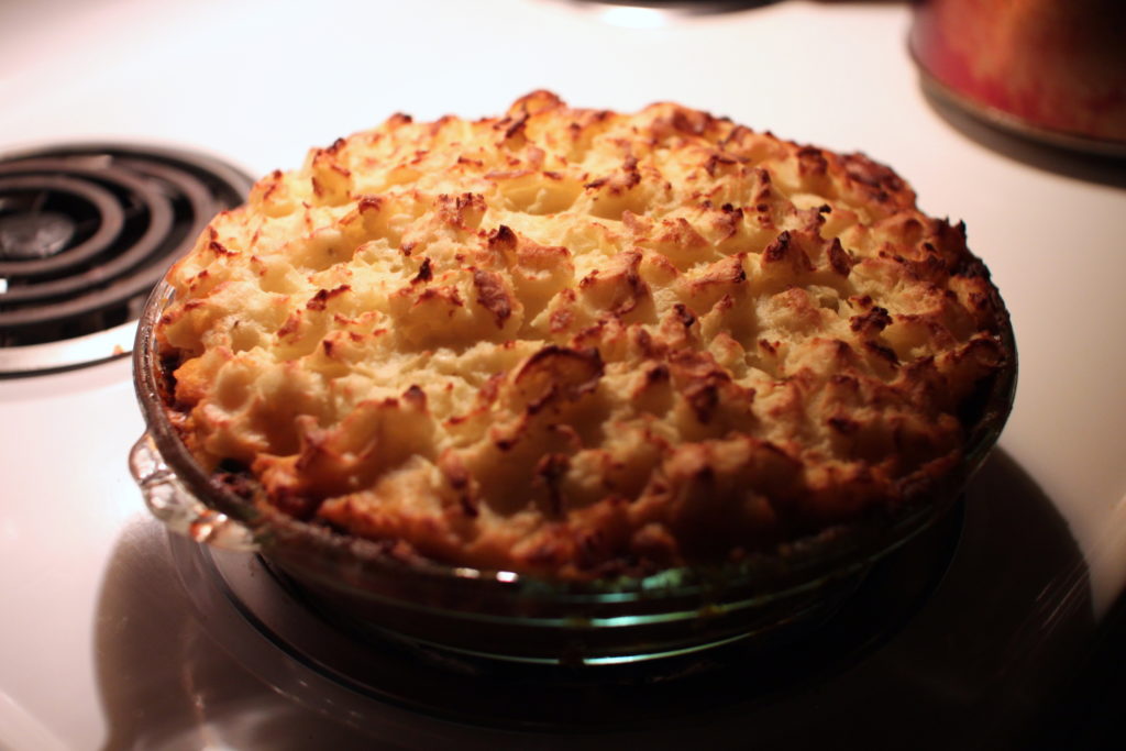 Photo of cooked cottage pie