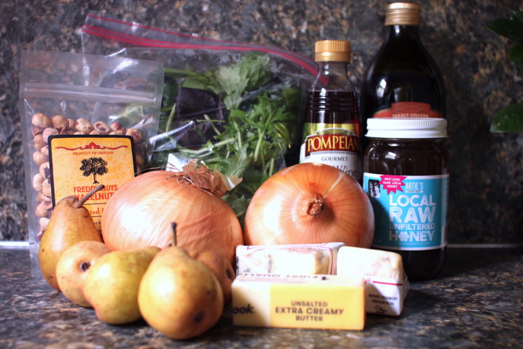 Caramelized Onion Salad ingredients