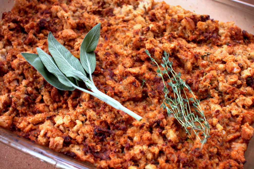 Chorizo Leek Stuffing